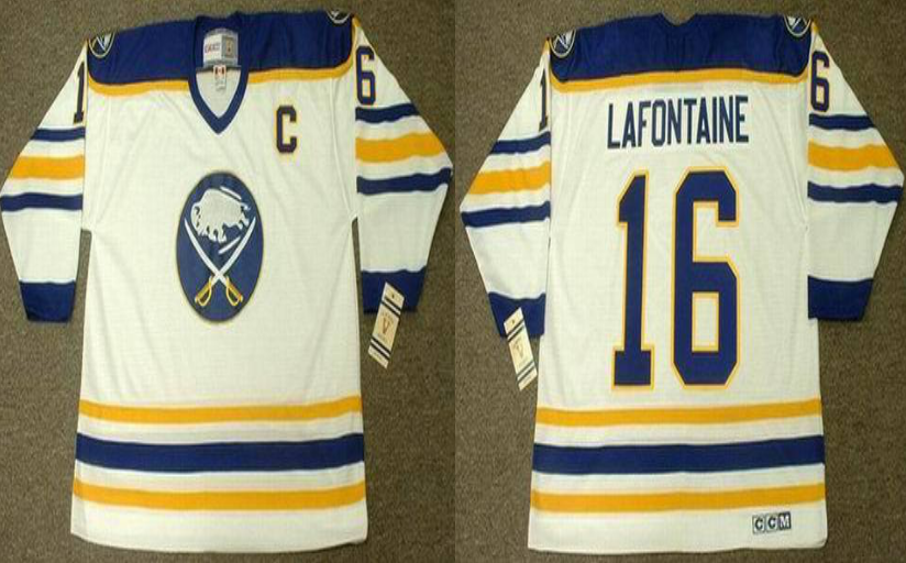 2019 Men Buffalo Sabres 16 Lafontaine white style #2 CCM NHL jerseys->buffalo sabres->NHL Jersey